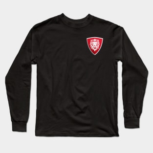 Lion on Red Shield - Pocket Logo Long Sleeve T-Shirt